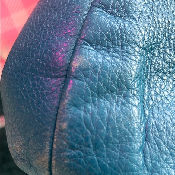 Coach Teal Leather Hobo Bag with Supple Texture - Picture 9 of 10